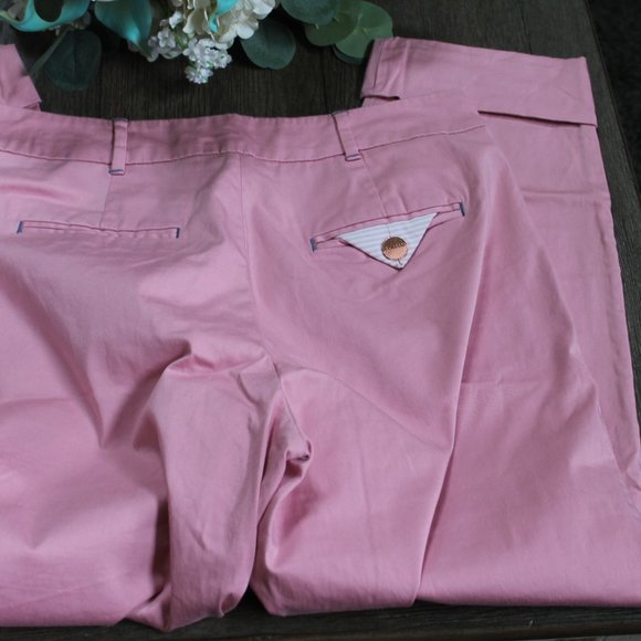 reduced/ Ted Baker Drop Ted Gorgeous Pants in Bubblegum Pink Size 8 US ted 3 EUC - Picture 4 of 6